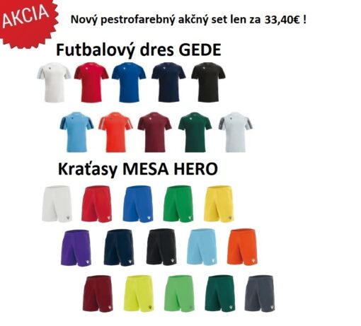 Futbalový Set dres GEDE + Kraťasy MESA HERO